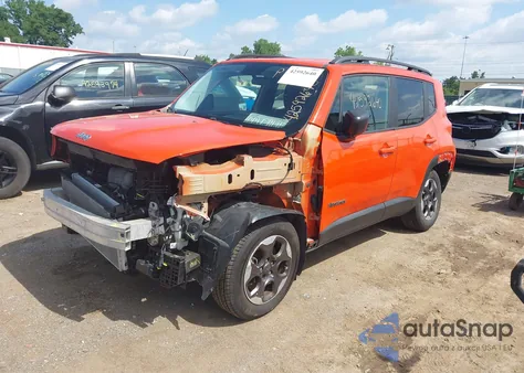 2017 Jeep Renegade Sport 4X4 from USA, damaged, VIN ZACCJBAB5HPG00721